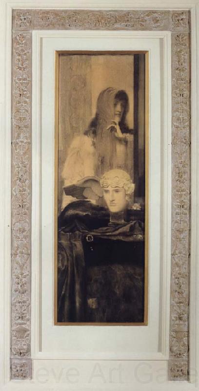 Fernand Khnopff White Black and Gold Spain oil painting art